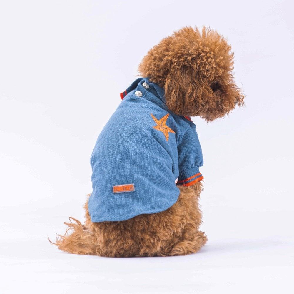 PawStar Mavi Marine Polo Yaka T-Shirt