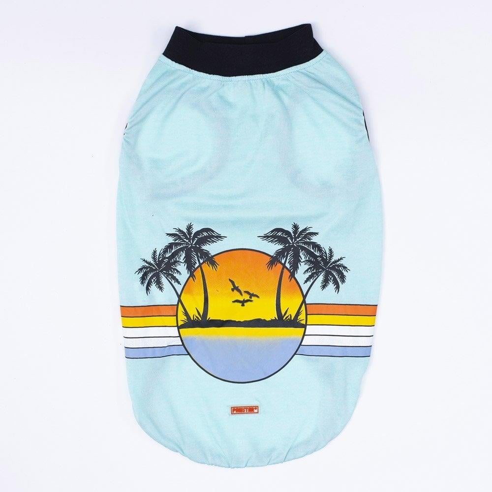 PawStar Mint Sunrise Büyük Irk T-Shirt