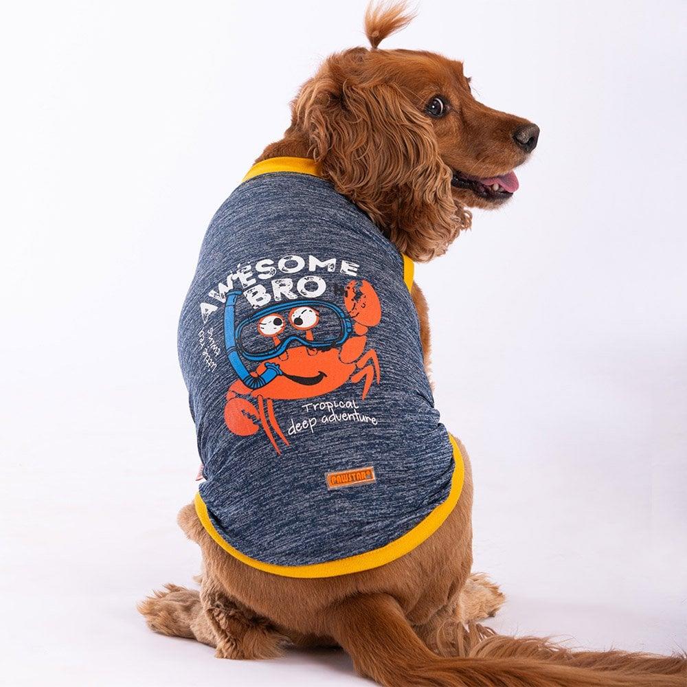 PawStar Navy Blue Crab T-Shirt