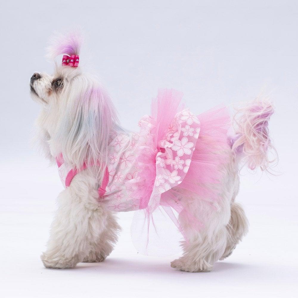 PawStar Pembe Flora Elbise