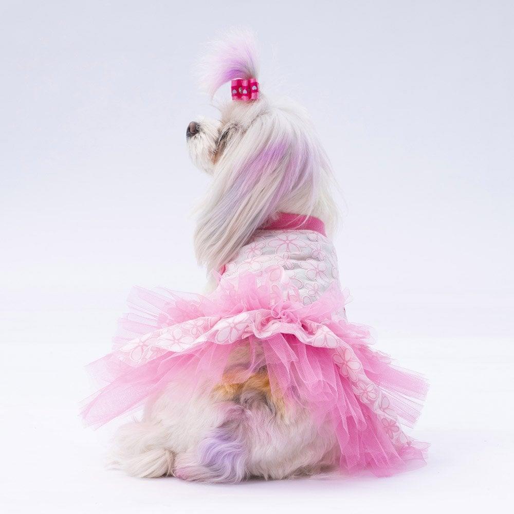 PawStar Pembe Flora Elbise