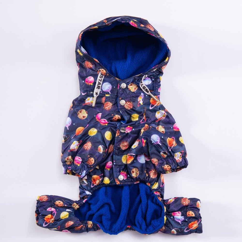 PawStar PlanetFood Large Breed Overalls Raincoat