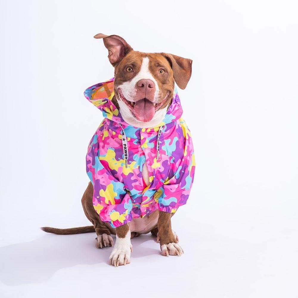 PawStar 23559 Rosea Camouflage Büyük Irk Yağmurluk
