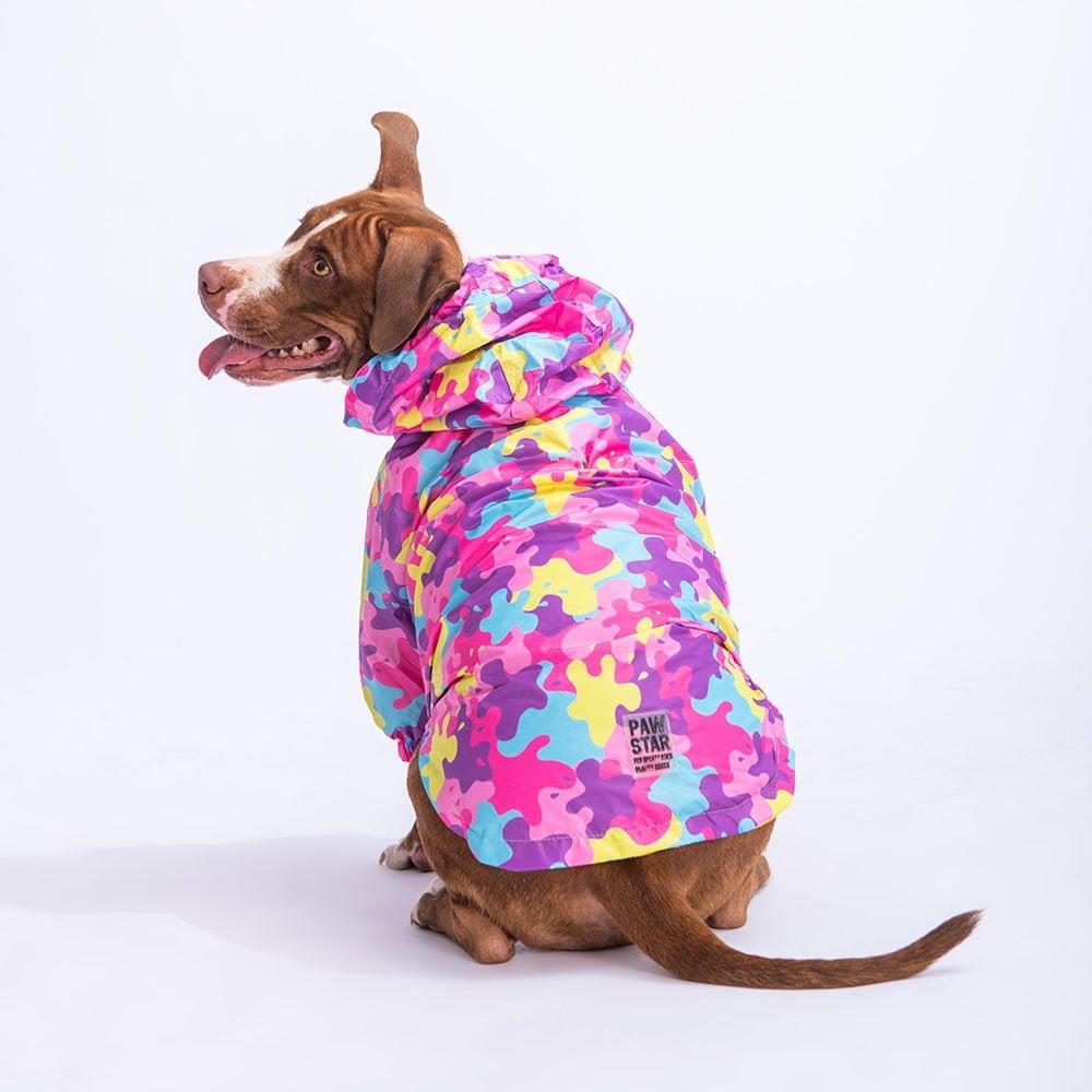 PawStar 23559 Rosea Camouflage Büyük Irk Yağmurluk