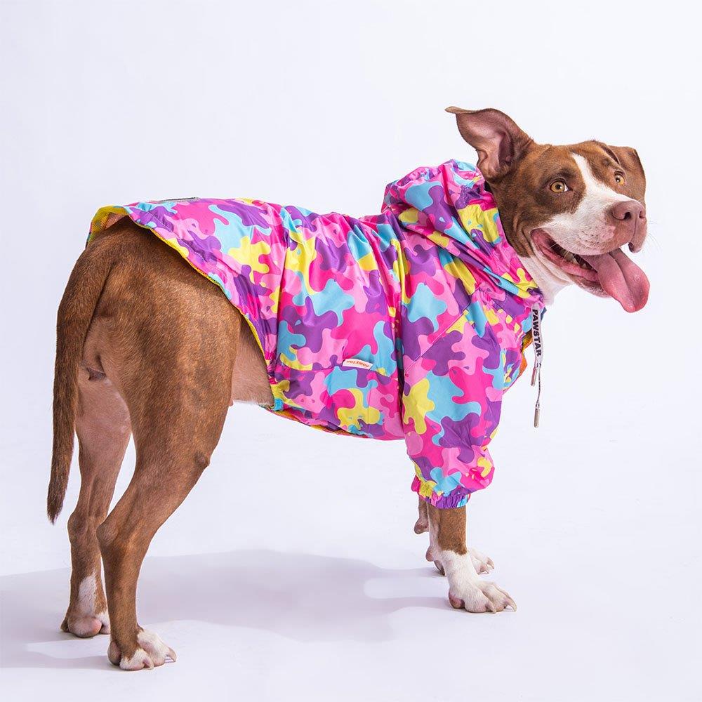 PawStar 23559 Rosea Camouflage Büyük Irk Yağmurluk