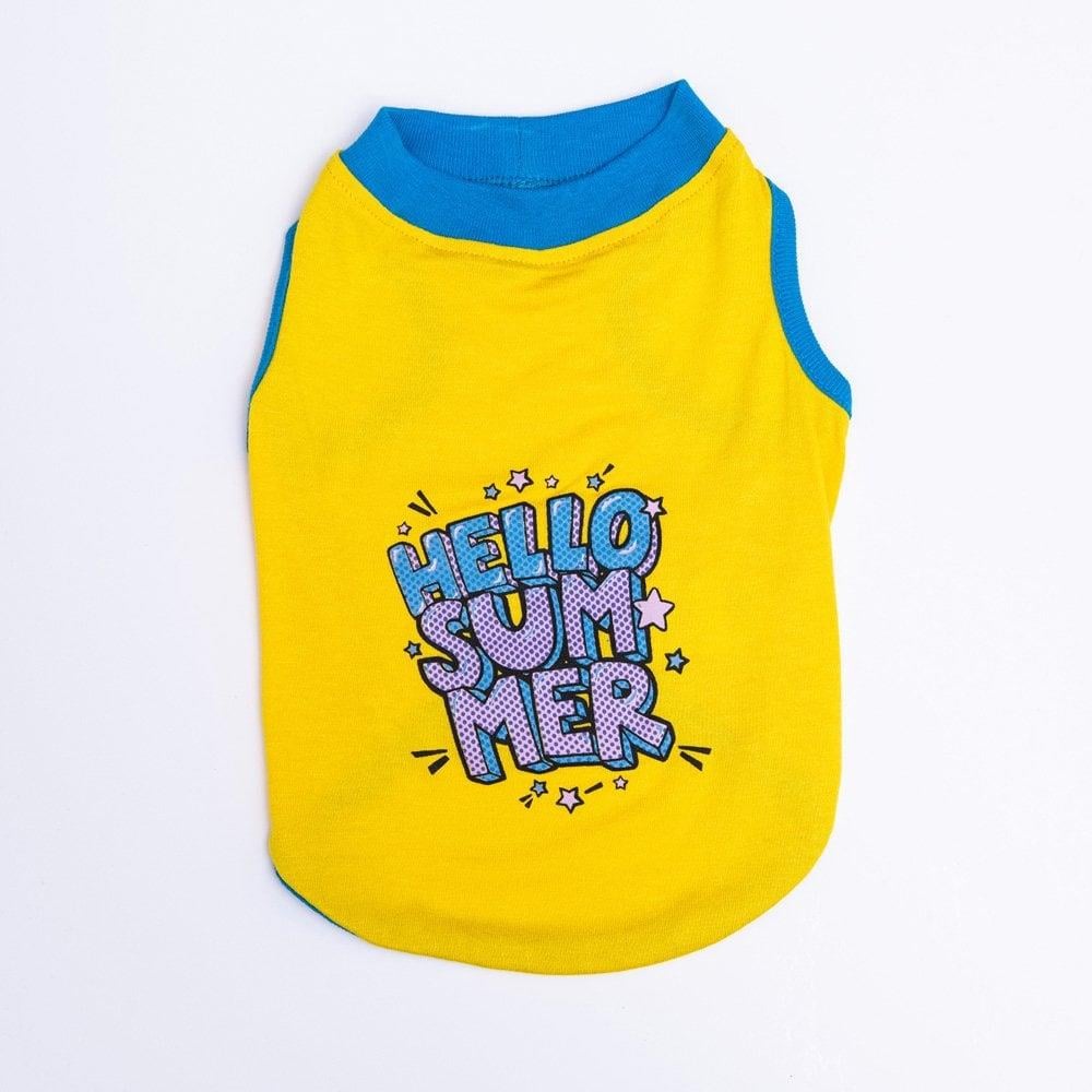 PawStar Sarı Hello Summer T-Shirt