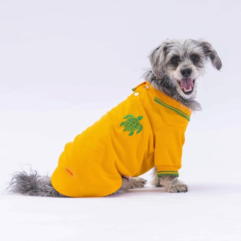 PawStar Yellow Marine Polo Neck T-Shirt