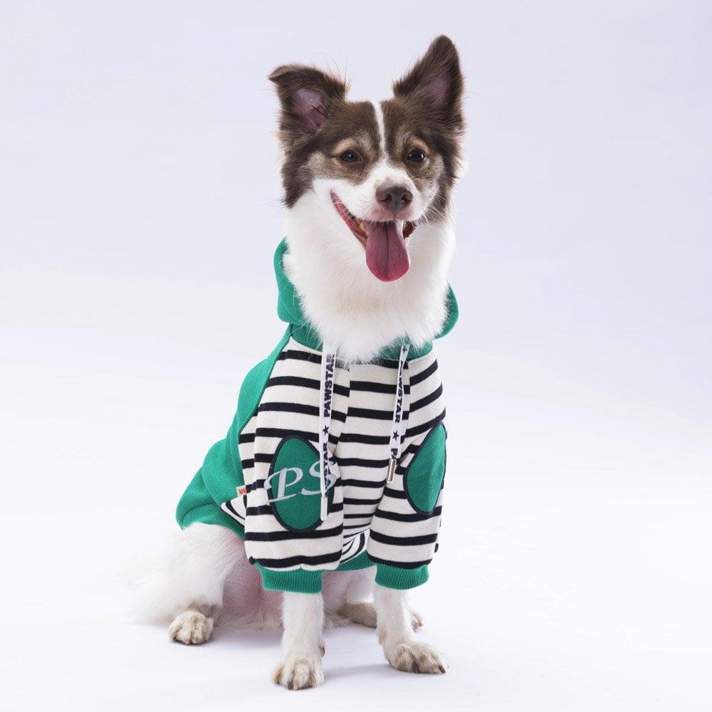 PawStar Yeşil Lucky Club Hoodie Küçük ve Orta Irk