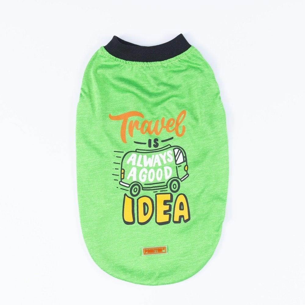 PawStar Yeşil Travel Büyük Irk T-Shirt