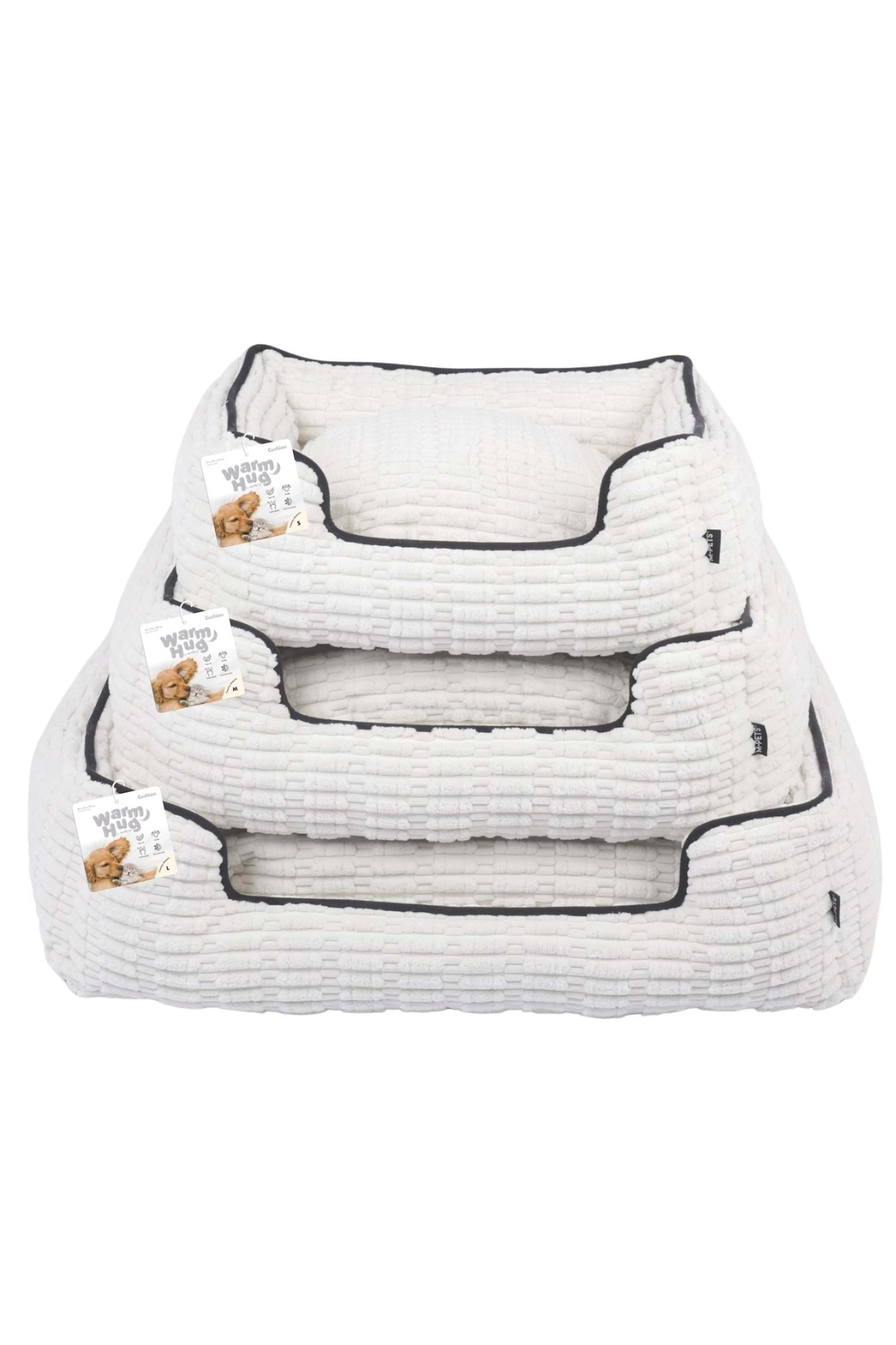 M-PETS WARM HUG YATAK WHİTE Köpek Yatağı Beyaz