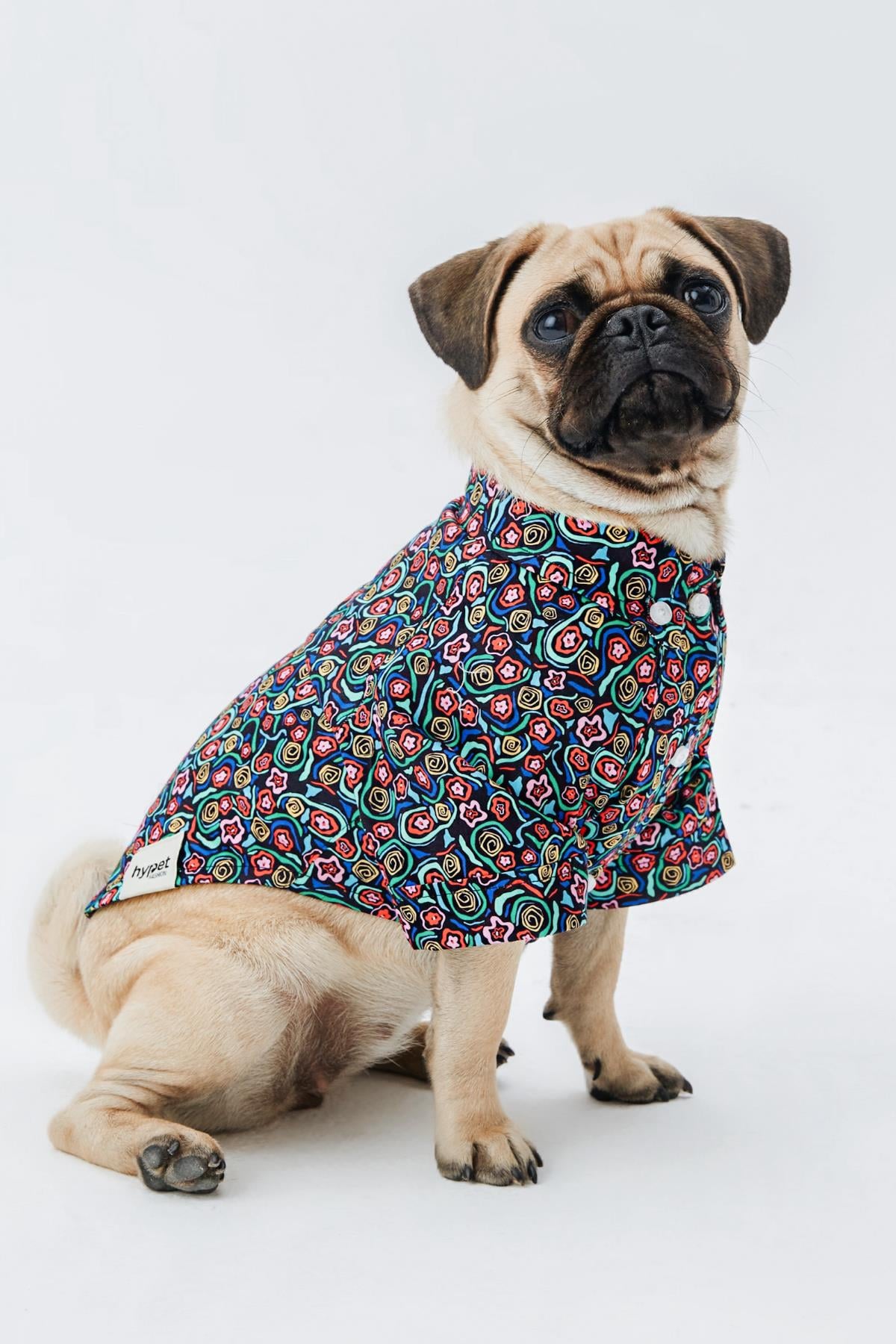 Hypet Fashion Abstarct Flowers Köpek Gömleği