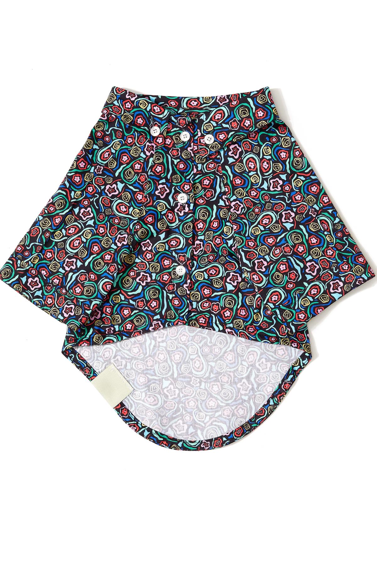 Hypet Fashion Abstarct Flowers Köpek Gömleği