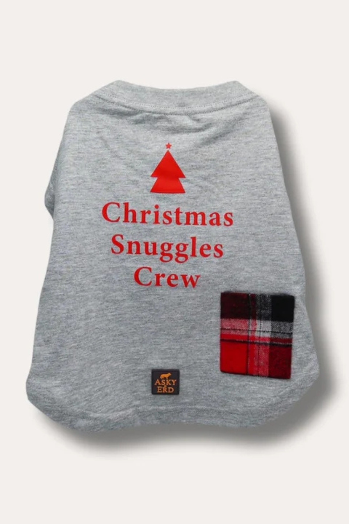 Asky And Erd Christmas Snuggles Crew Tshirt Winter Fog