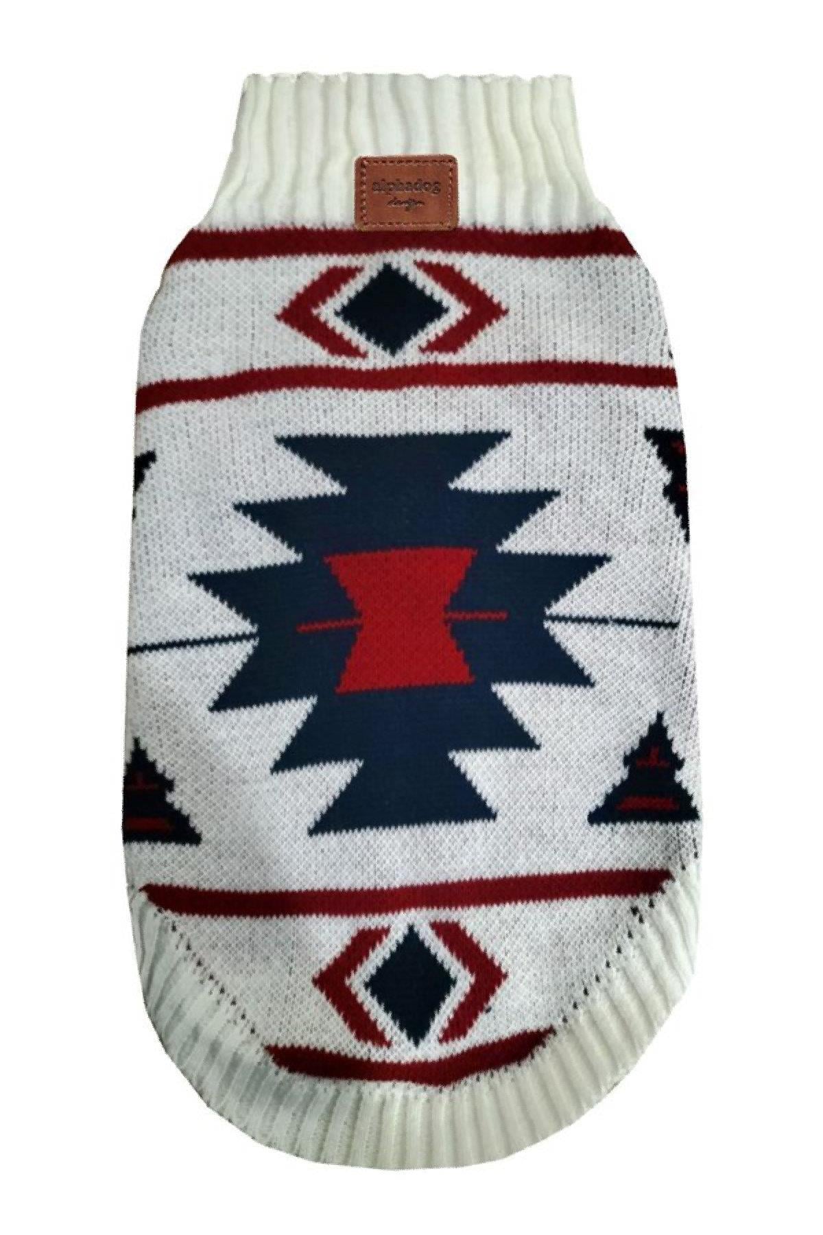 Alphadog Design Aztec Köpek Kazak Krem