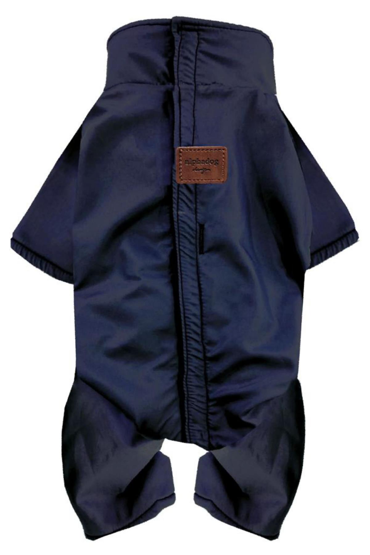 Alphadog Design Lacivert Köpek Tulum Yağmurluk