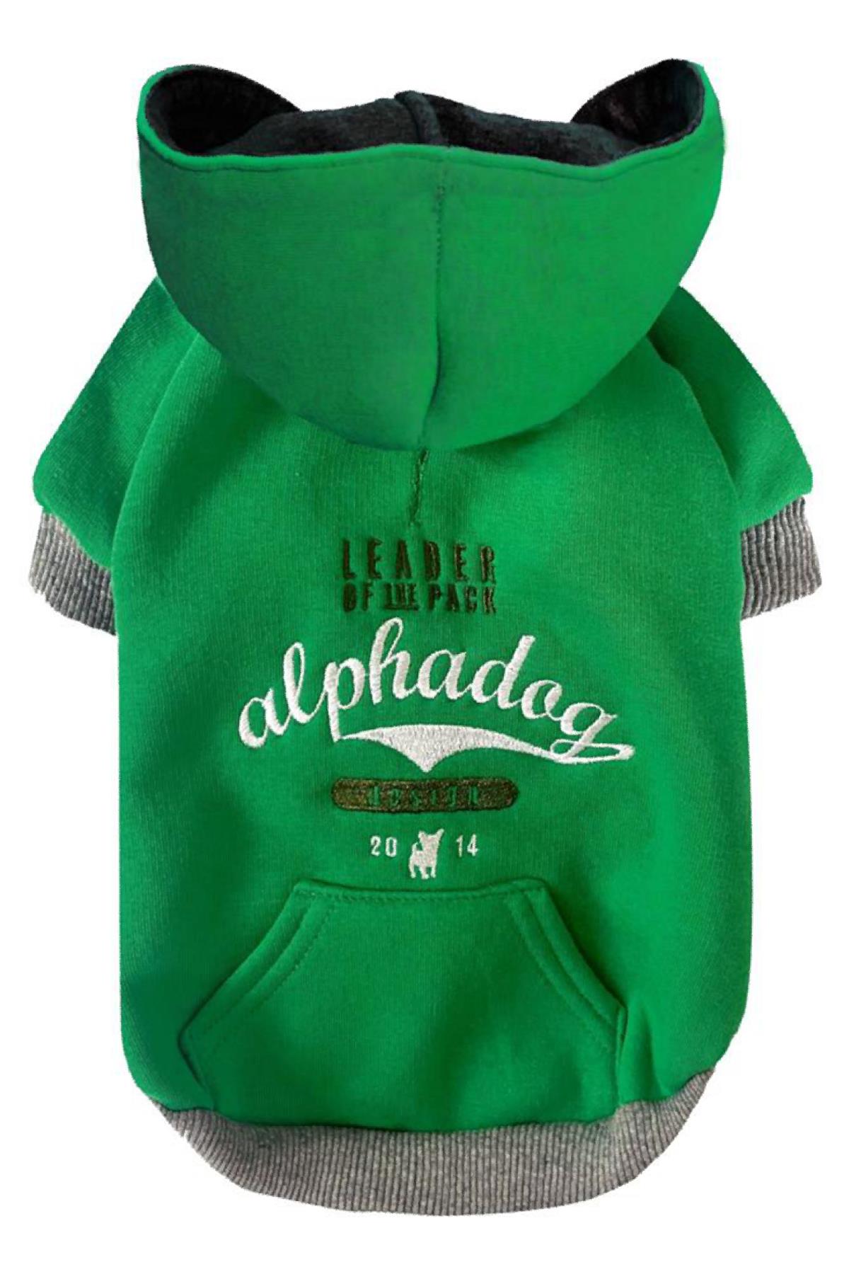 Alphadog Design Leader Köpek Sweatshirt Yeşil