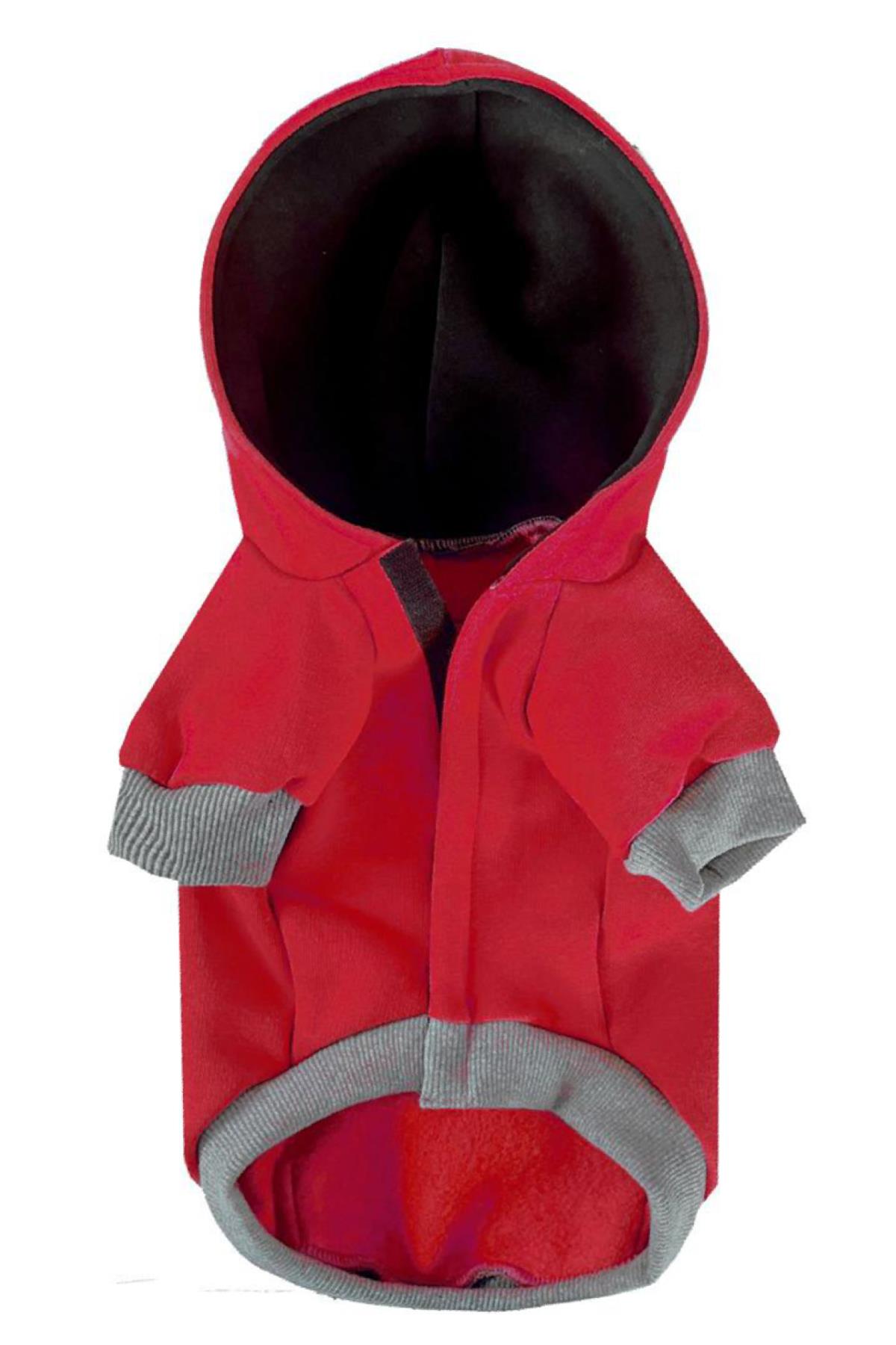 Alphadog Design Leader Köpek Sweatshirt Kırmızı Gri