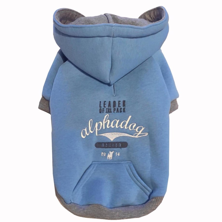 Alphadog Design Leader Dog Sweatshirt Light Blue