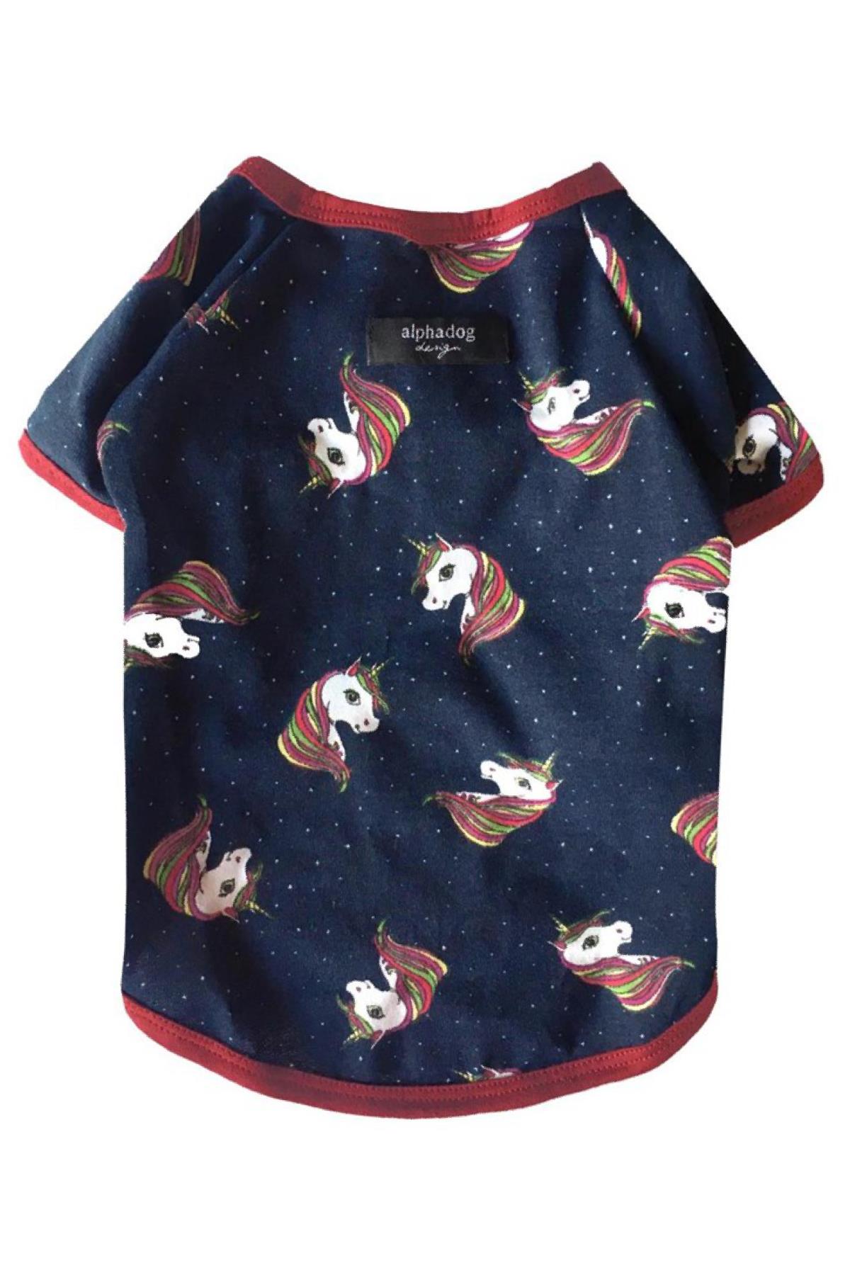 Alphadog Design Unicorn Köpek T-shirt