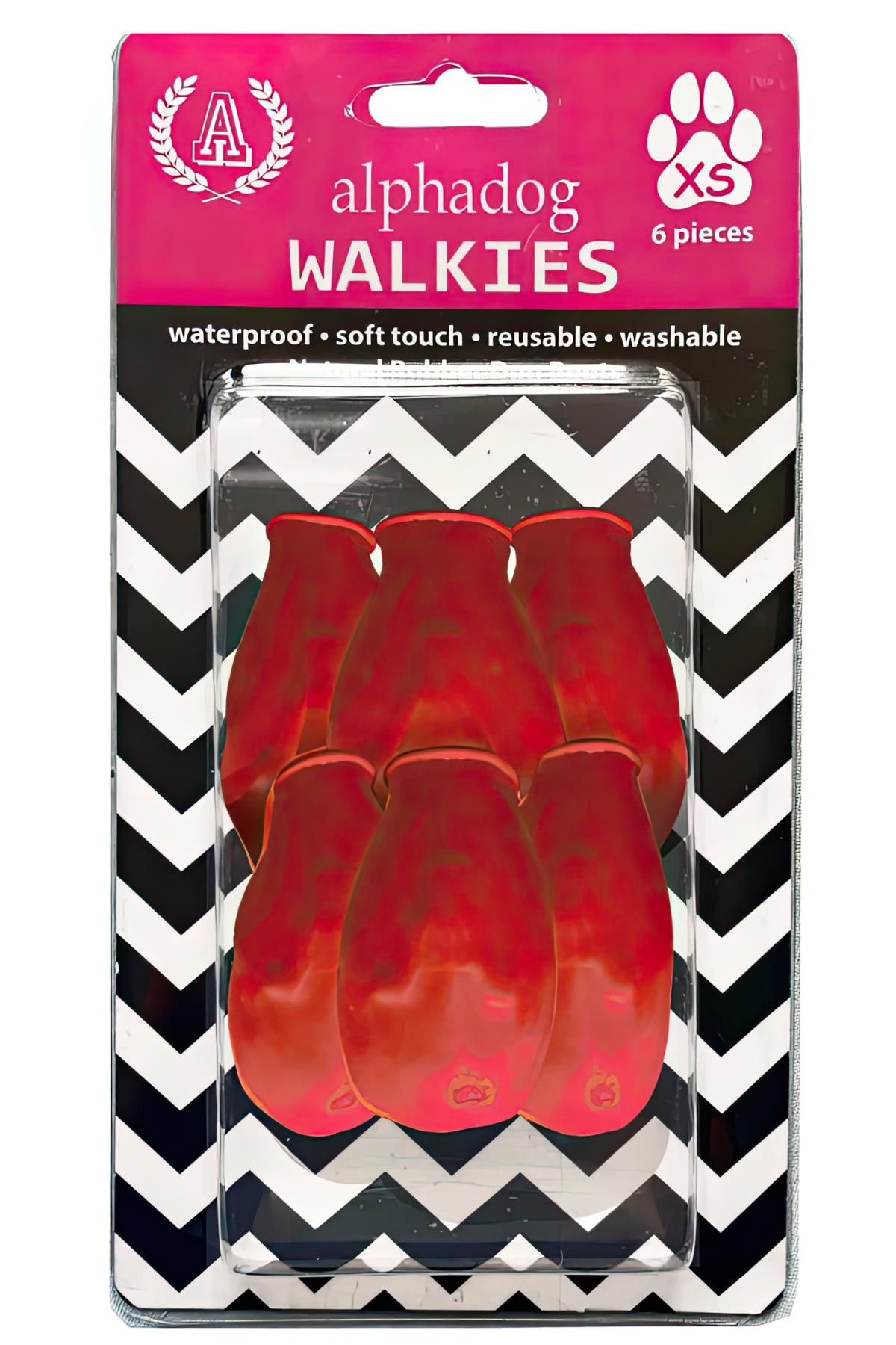 Alphadog Walkies Köpek Galoşu Kırmızı