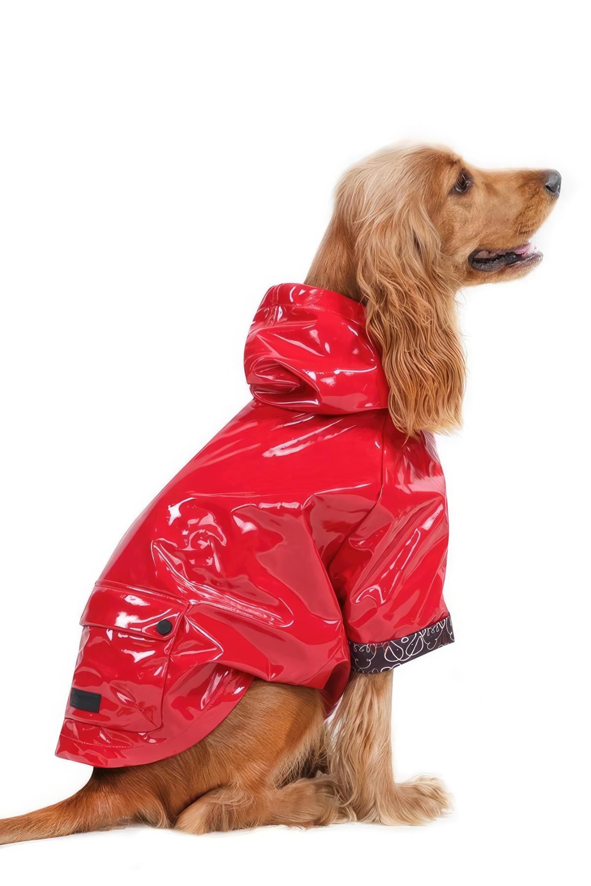 Apac.co Chic Amazon Kırmızı Rugan Yağmurluk