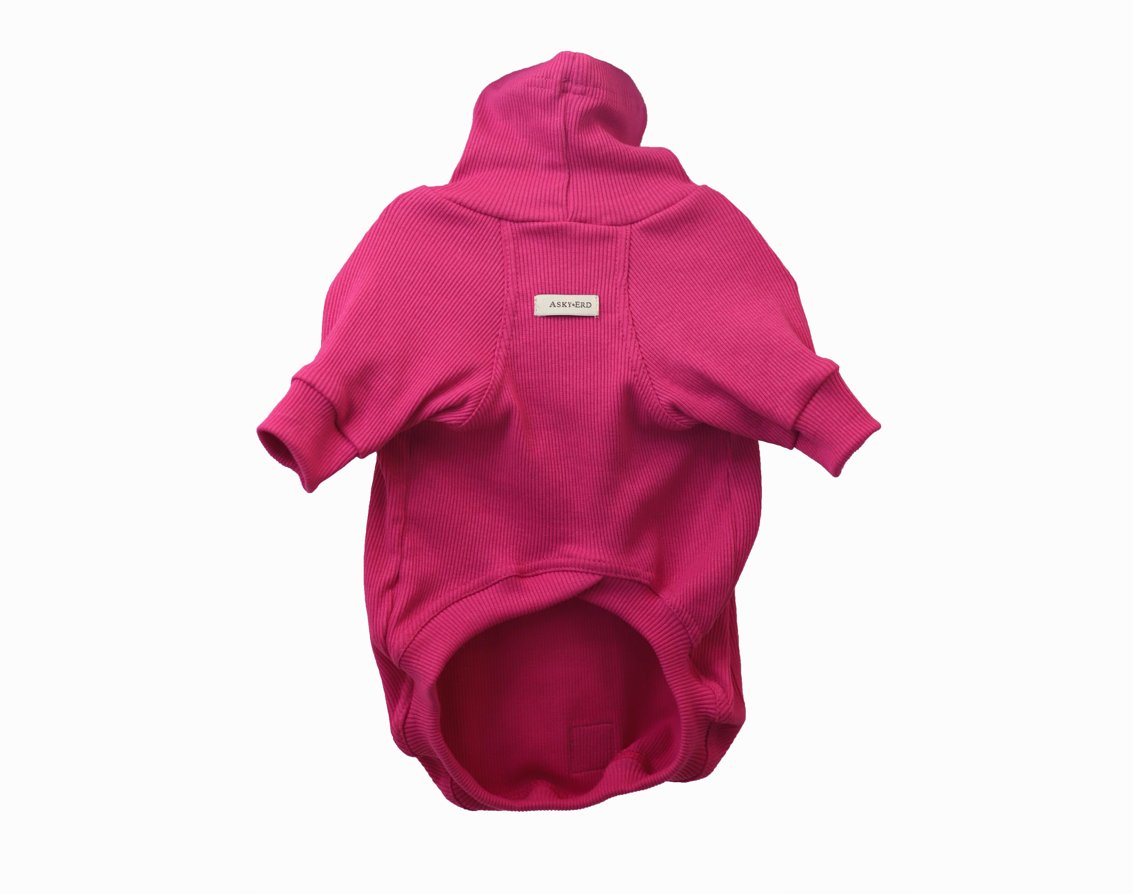 Asky and Erd Turtleneck Tshirt | Magenta Köpek Sweatshirt