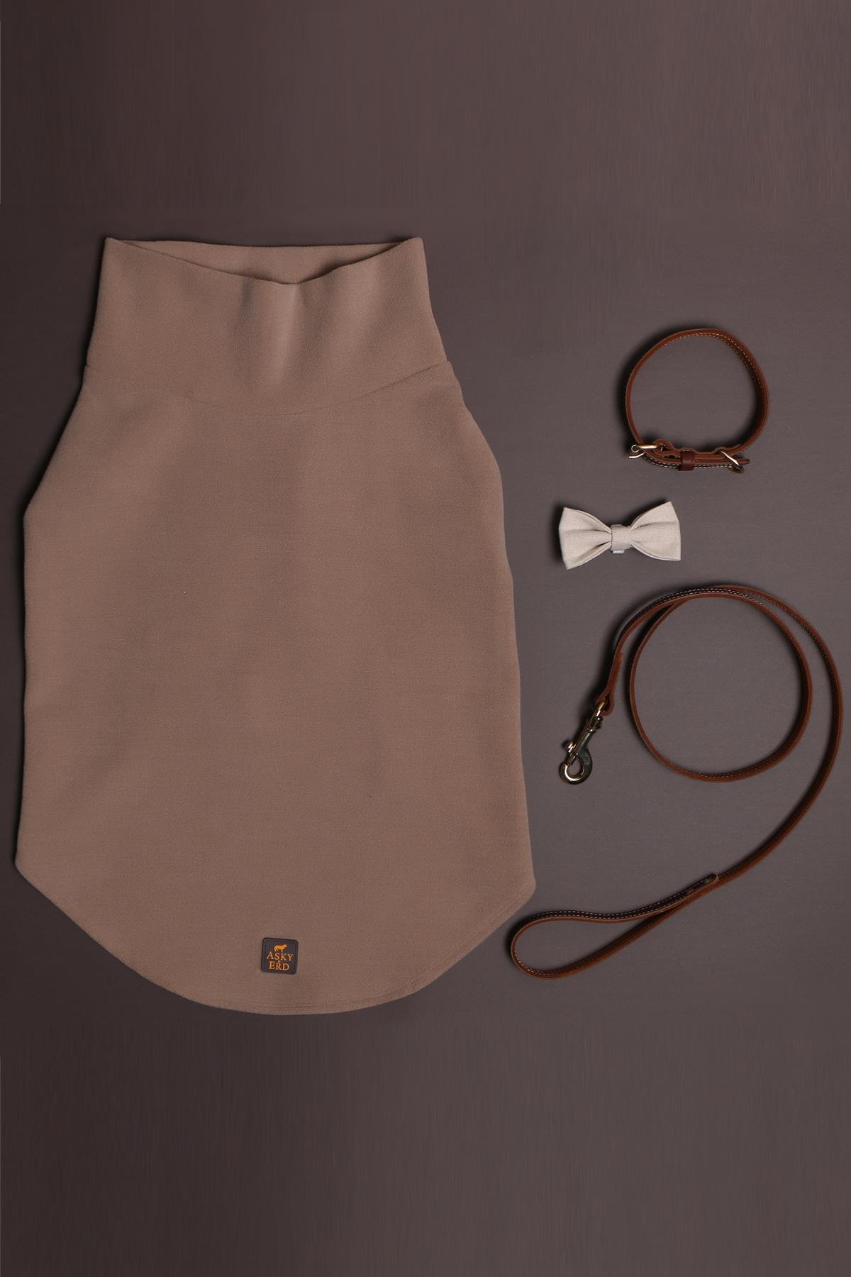 Asky & Erd Bow Tie Beige Dog Papyon