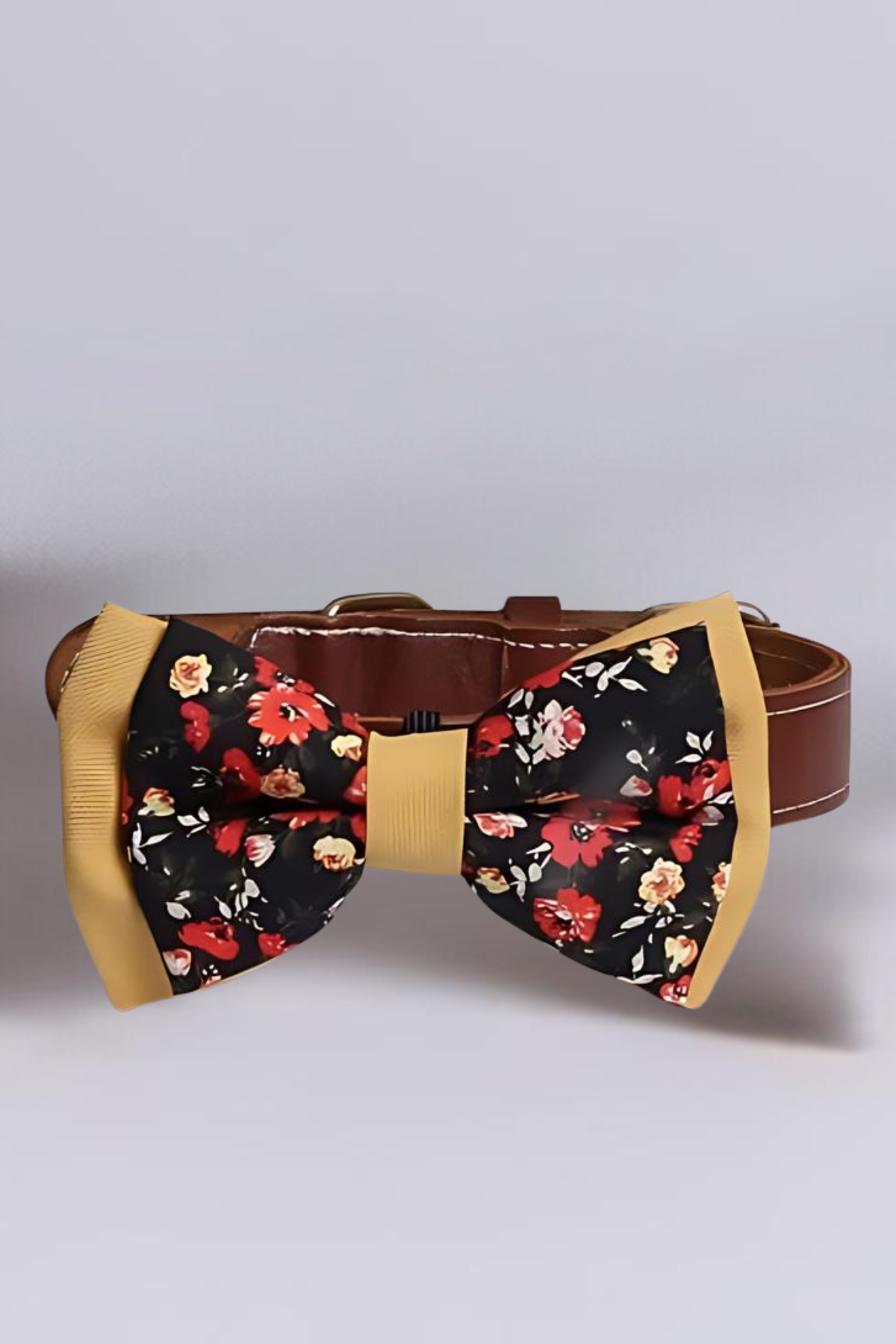 Asky&Erd Bow Tie Red Flowers Köpek Papyon