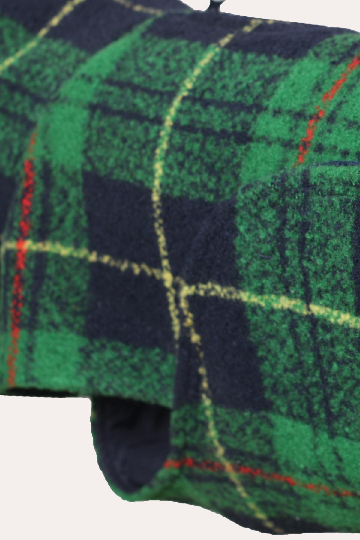 Asky&Erd Chicago Vest - Green Plaid Köpek Yeleği