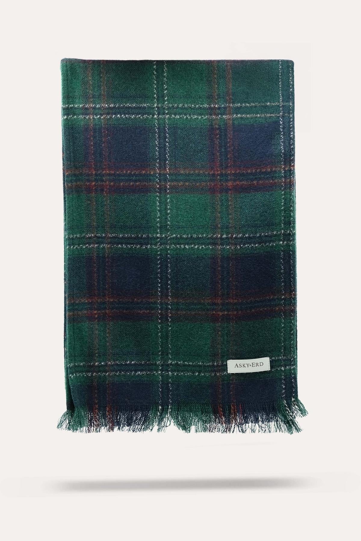 Askyxhuman | Green Plaid Scarf
