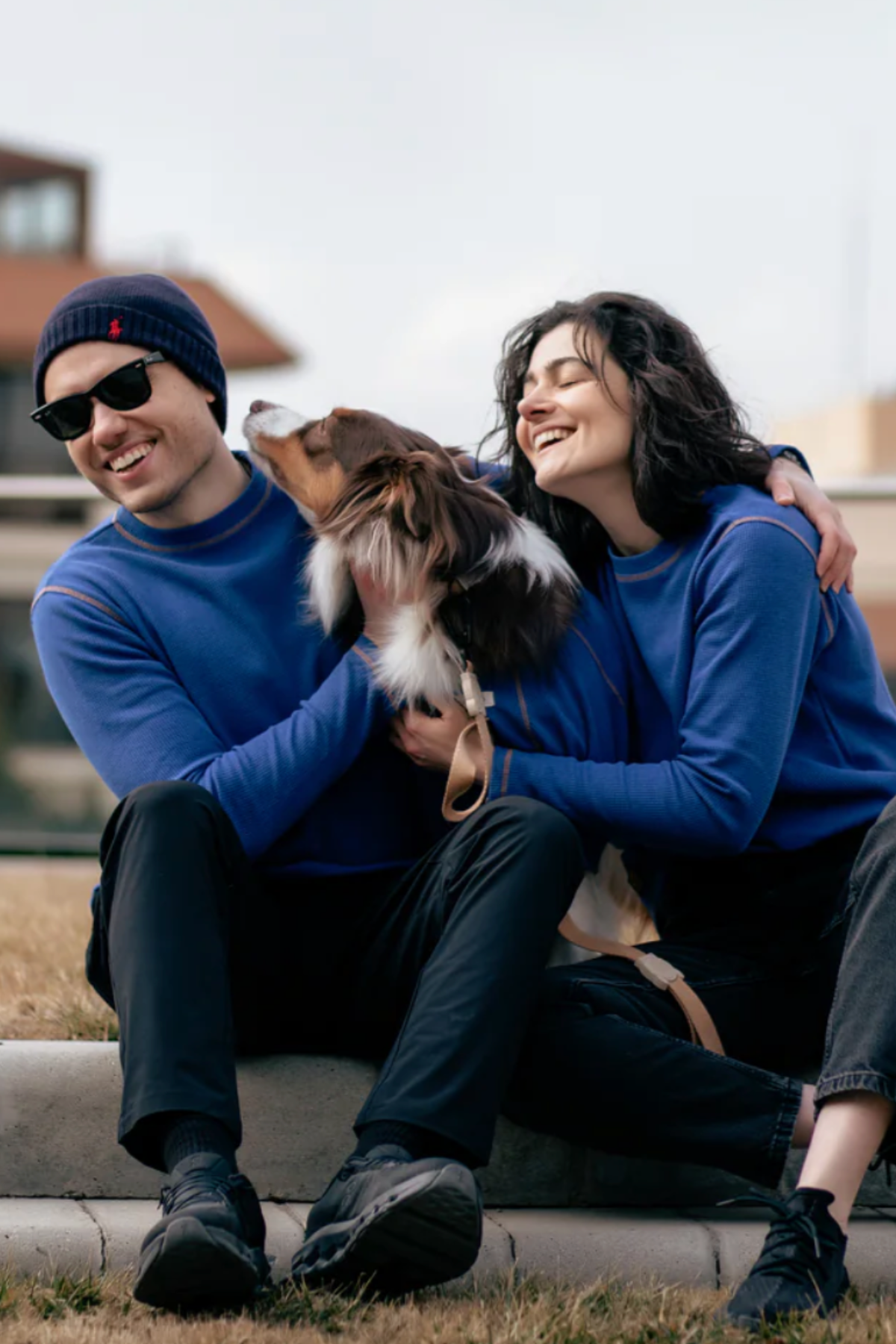 AskyxHuman | Waffle Tshirt | Deep Ocean