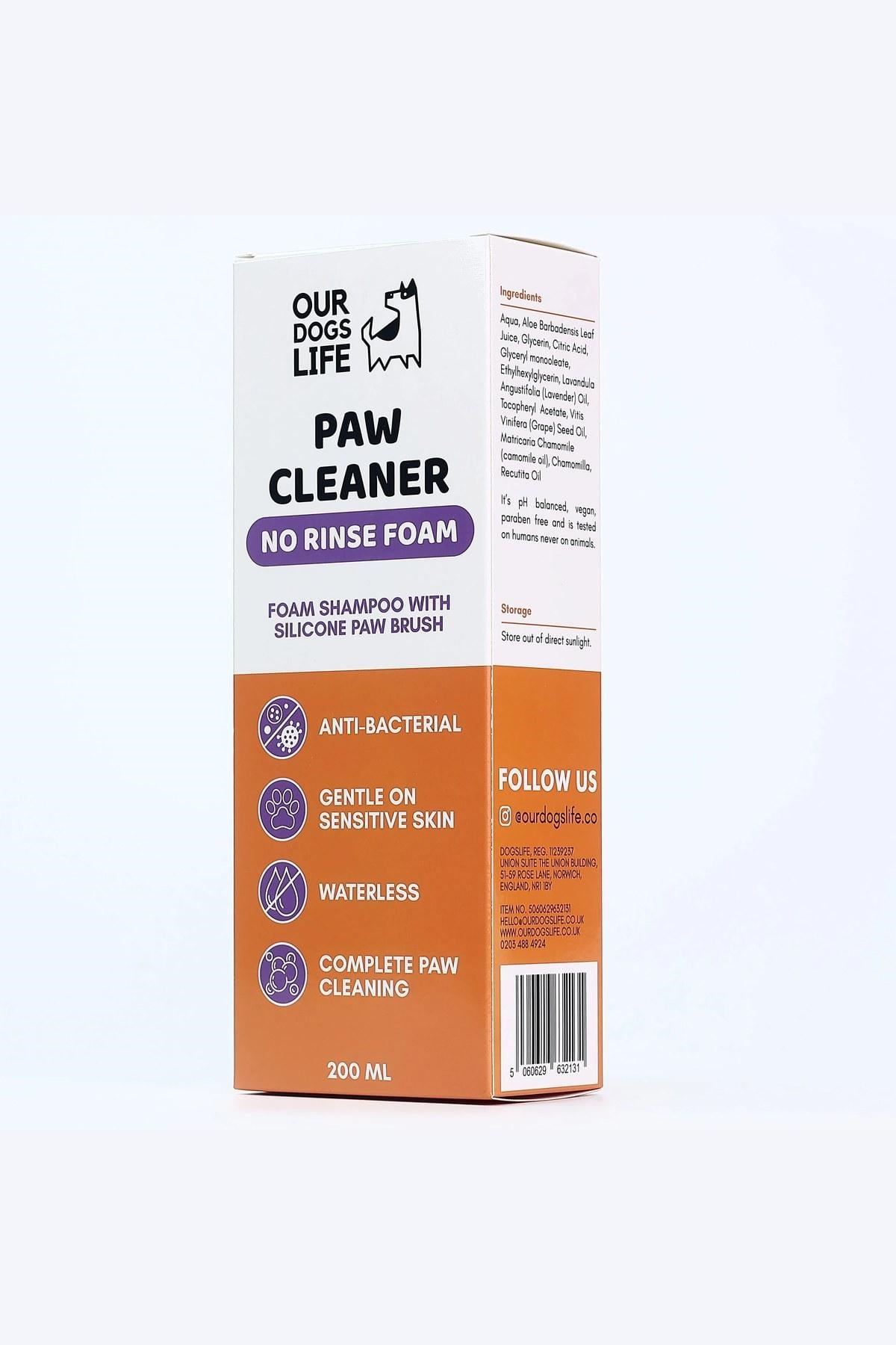 Our Dogs Life Köpük Köpek Pati Temizleyicisi + Havlu ve Fırça