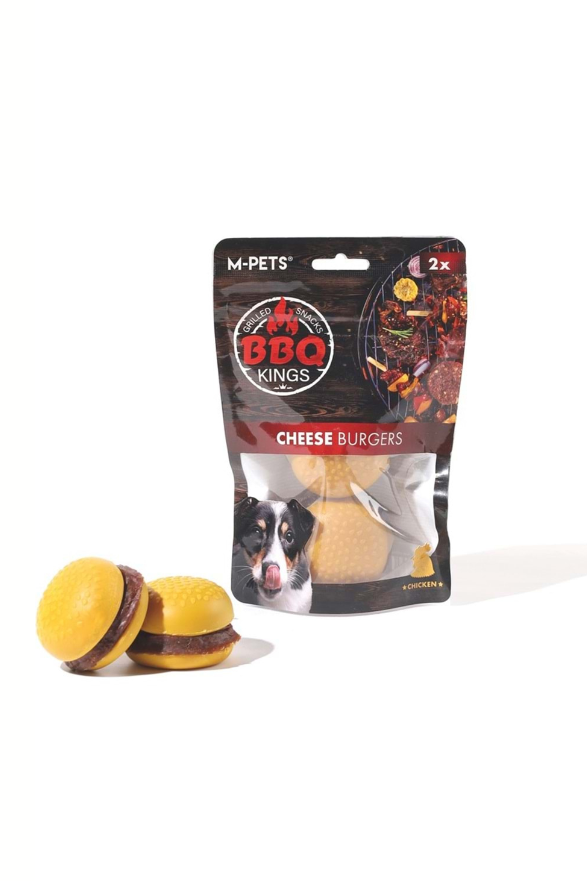 M-PETS BBQ KINGS CHEESE BURGERS CHICKEN ÖDÜL 130GR