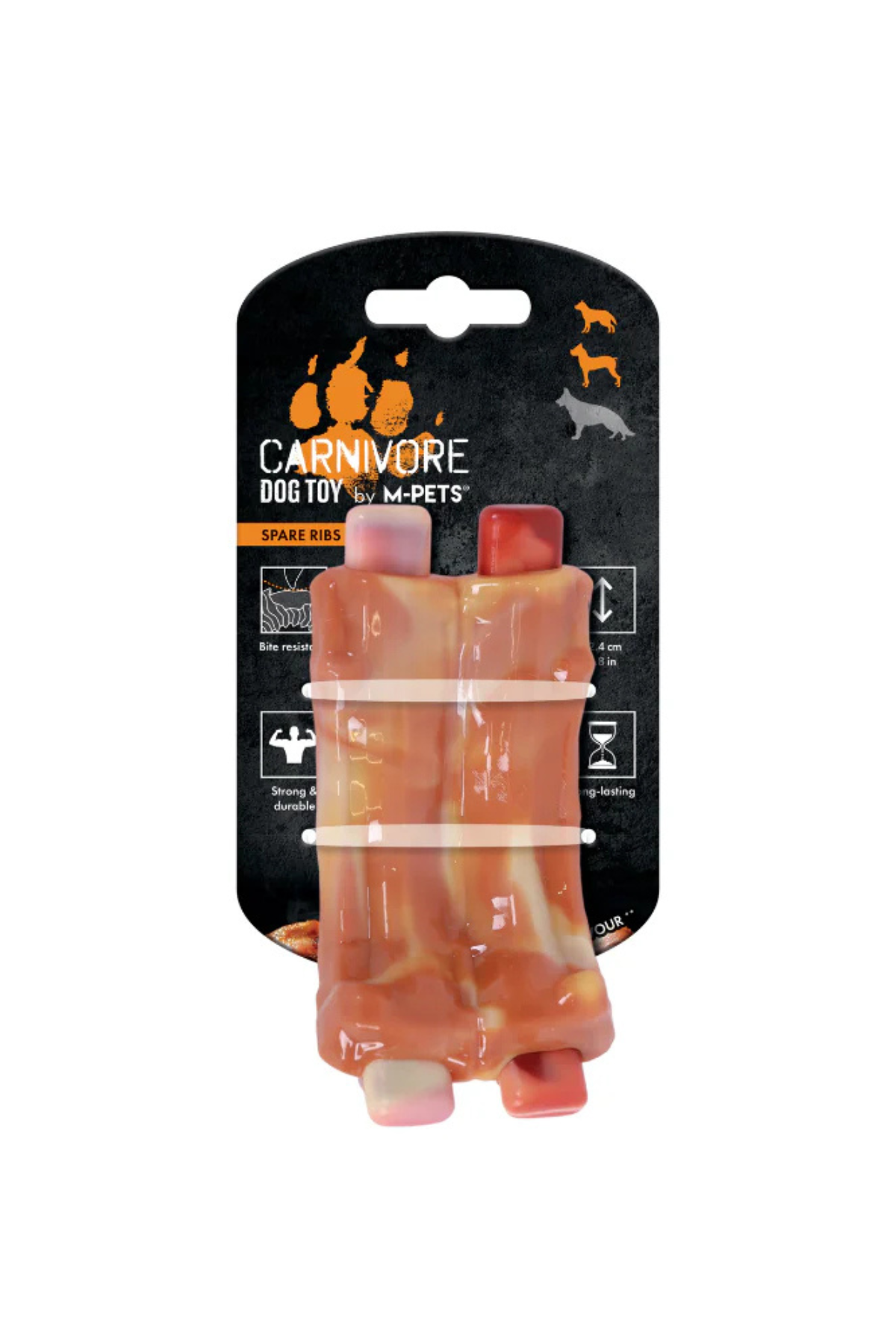 M-PETS CARNIVORE DOG TOY SPARE RIBS PASTIRMA AROMALI