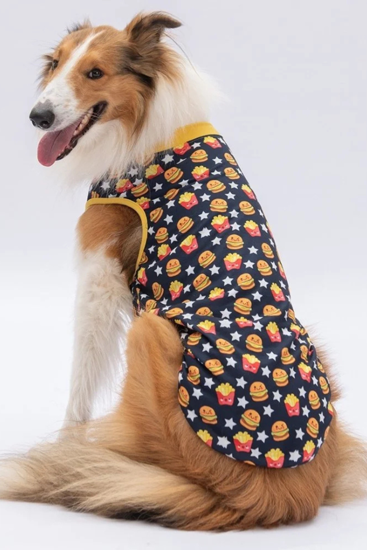 PawStar Star Hamburger T-Shirt Büyük Irk - 6XL
