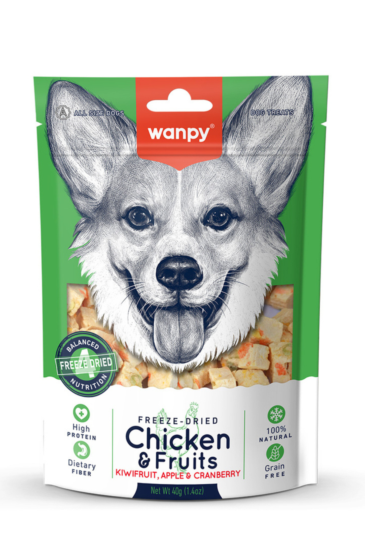 Wanpy Freeze - Dried Chicken&Fruits