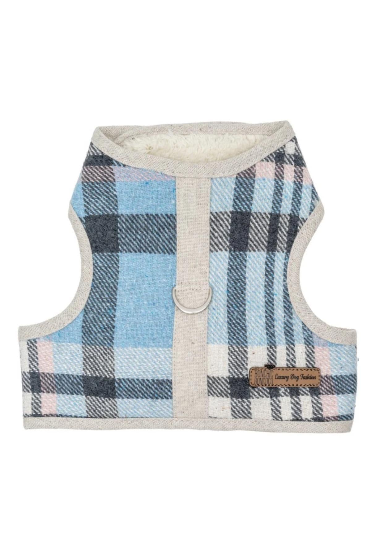 BCBC Fluffy Harness Köpek Gezdirme Yeleği Mavi
