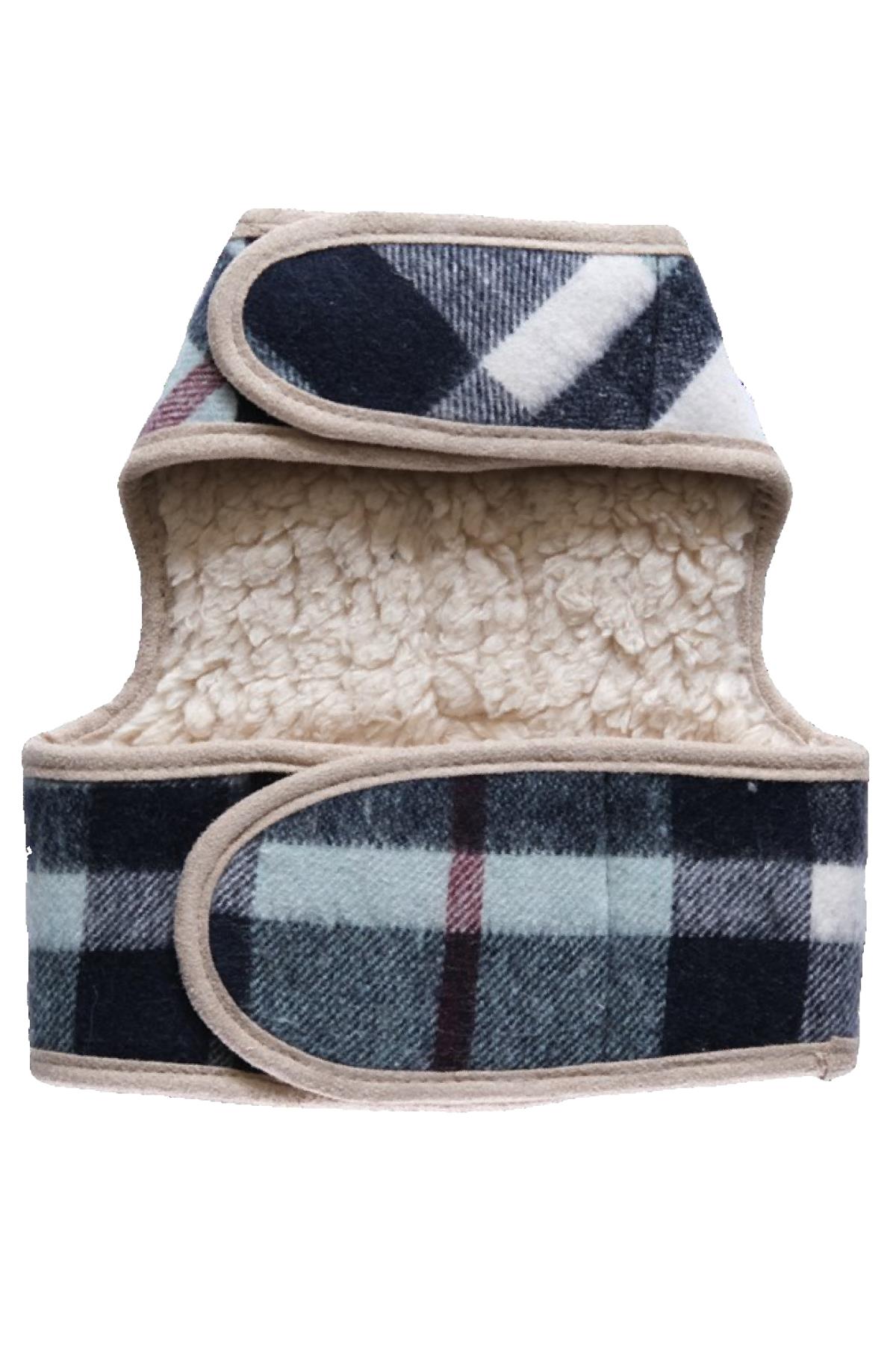 BCBC Fluffy Köpek Vest Harness Mavi