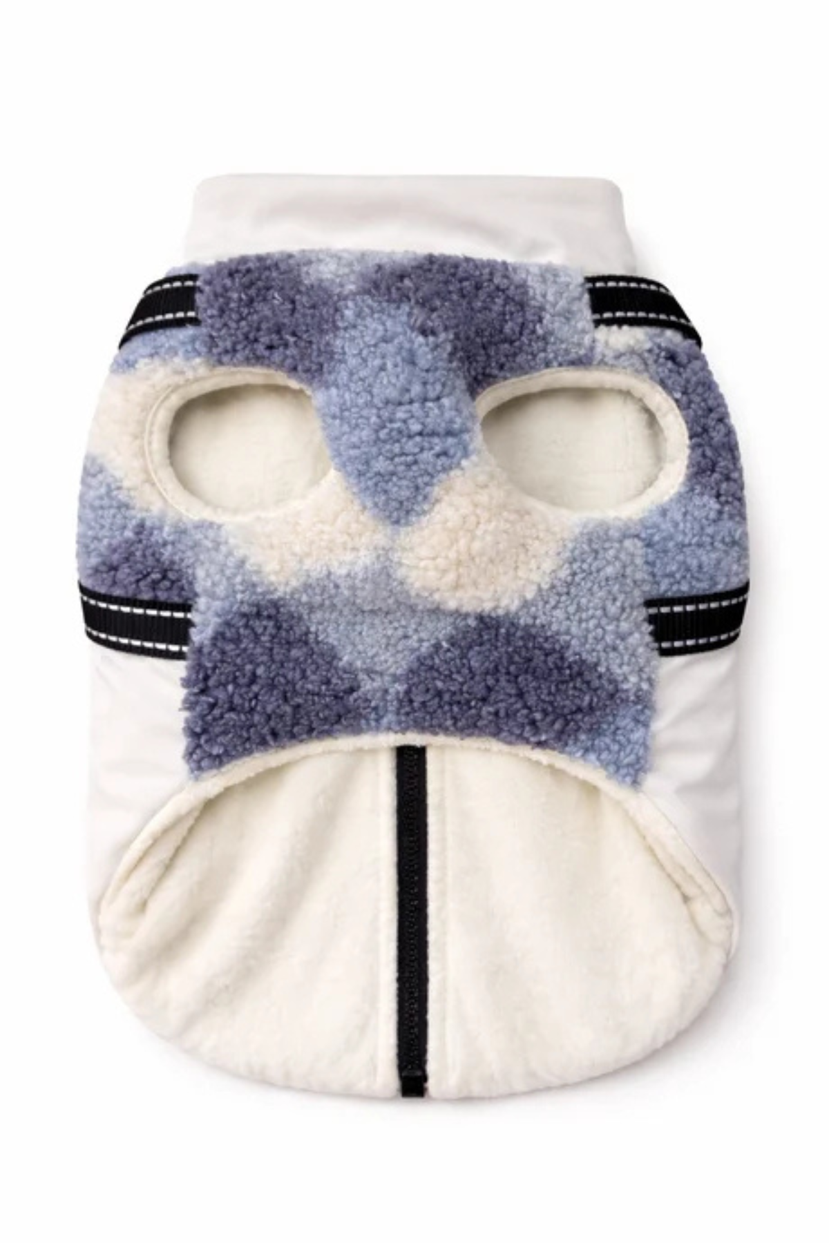 Dolcepets Tasmalı Polar Köpek Ceket Beyaz