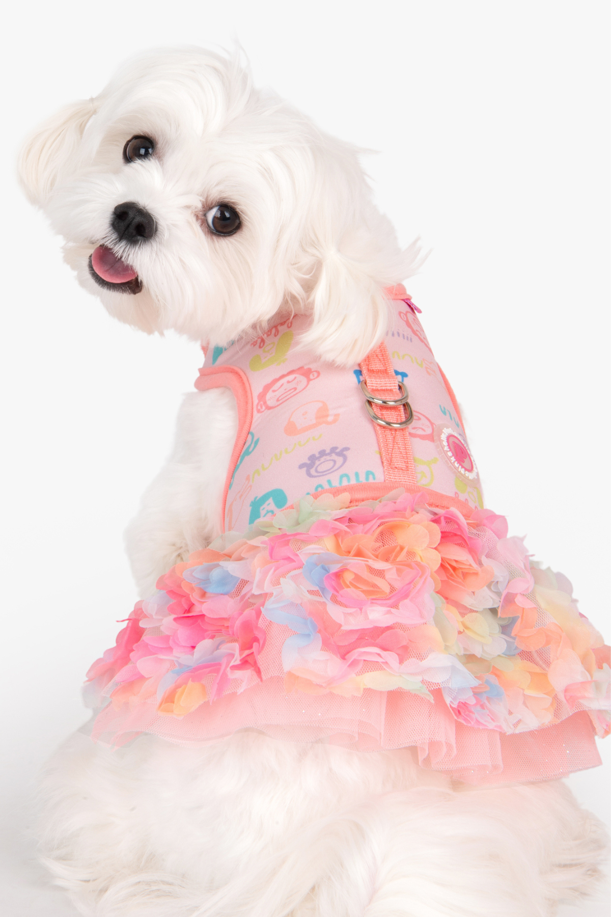 Pinkaholic New York Berthe Elbise Göğüs Tasması Pembe