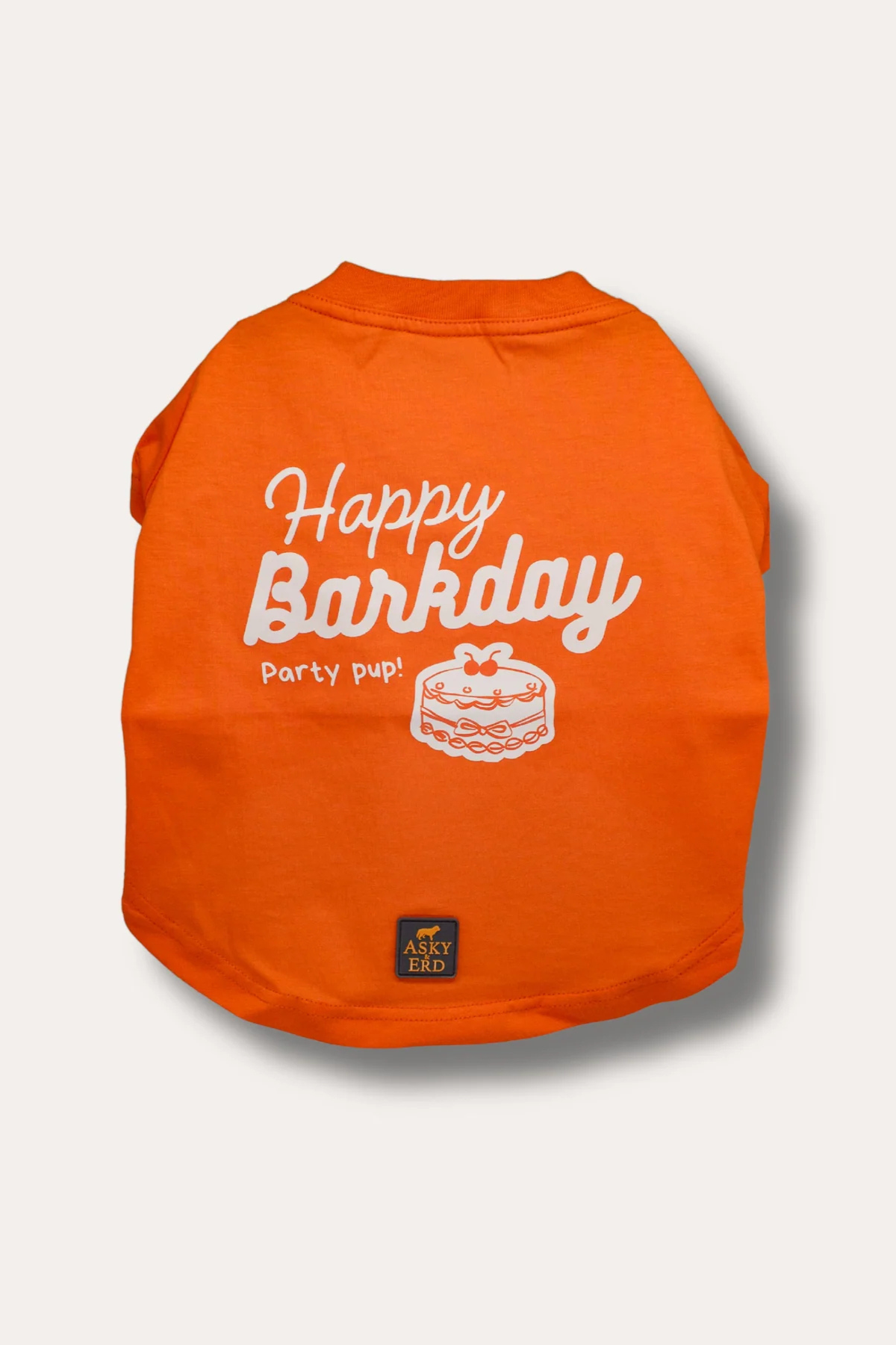 Asky&Erd Barkday Club Köpek Tshirt Turuncu