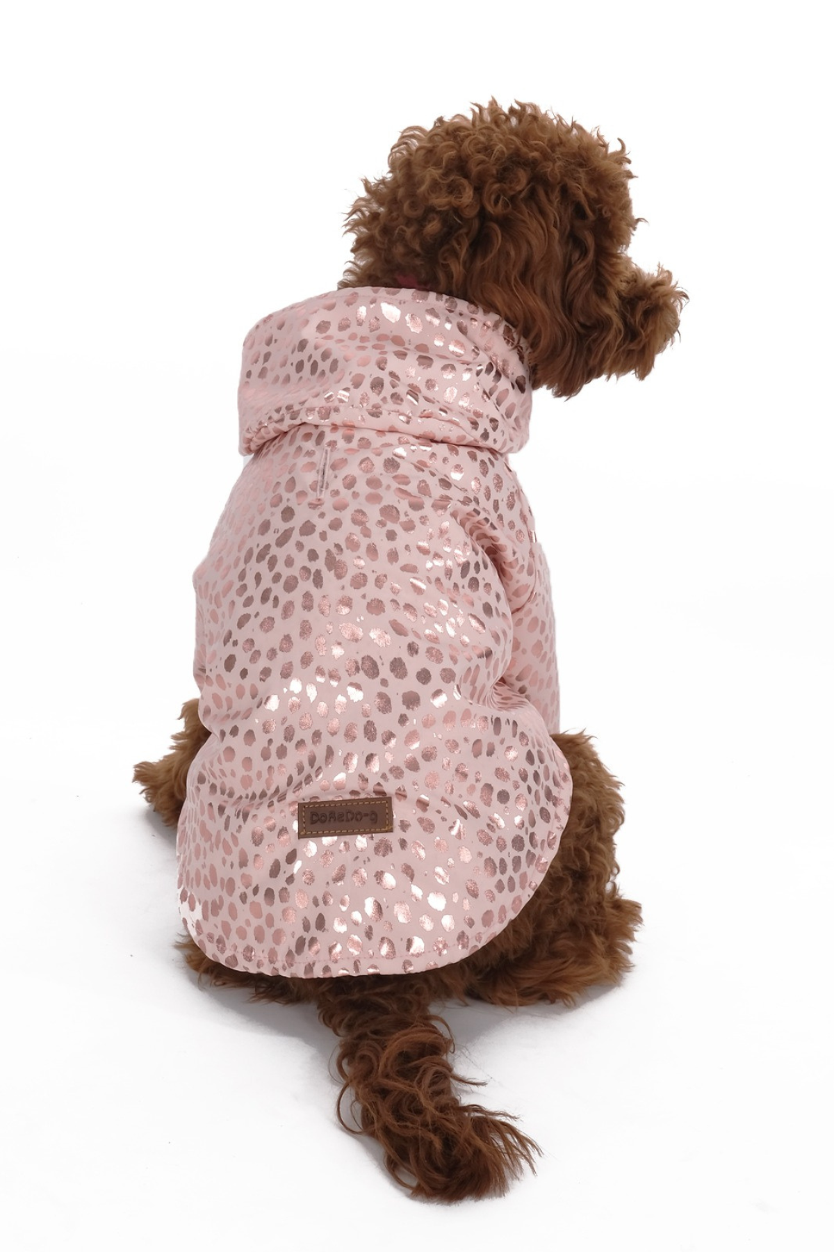 Doredog pembe leopar desenli rüzgarlık