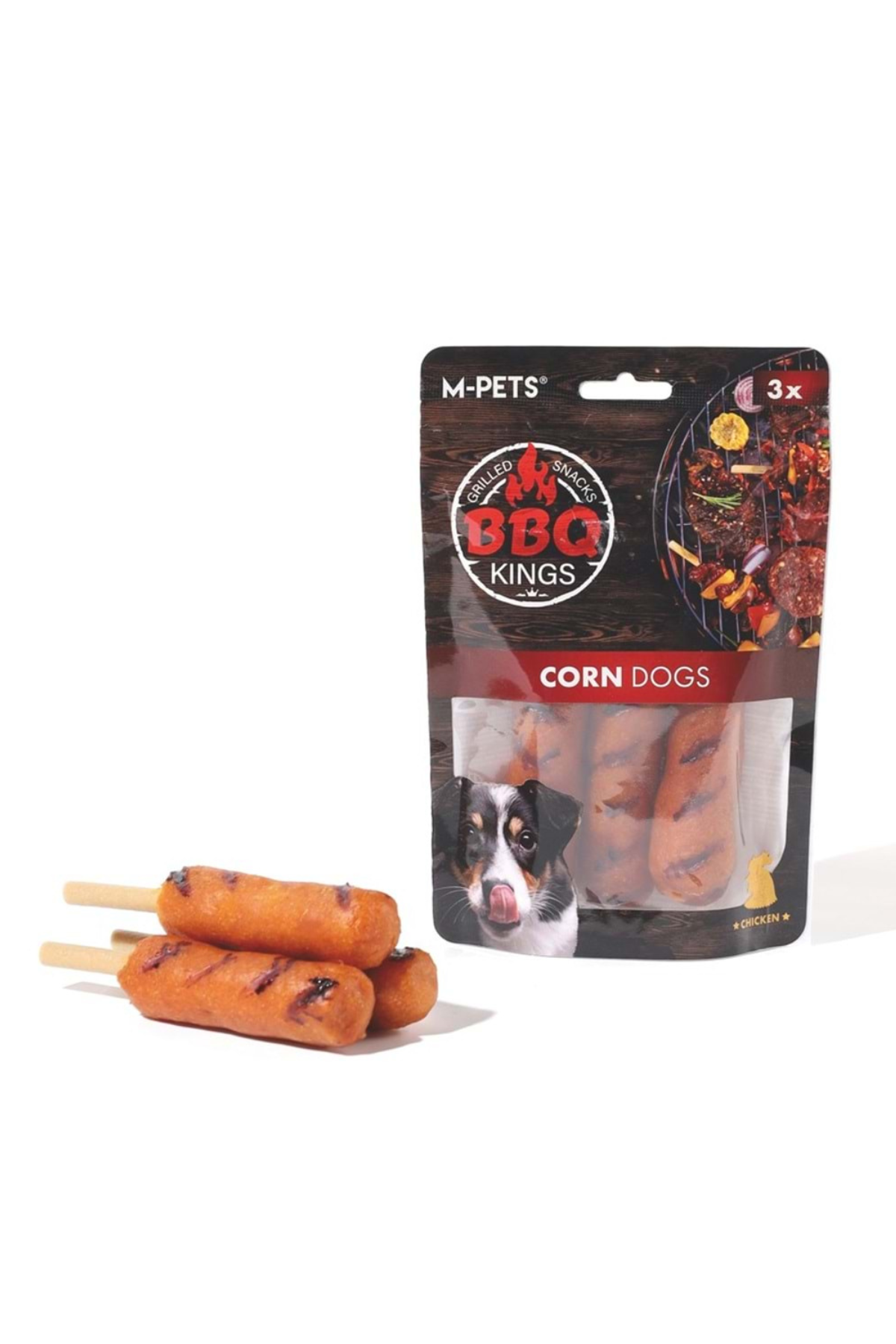 M-PETS BBQ KINGS CORN DOGS CHICKEN ÖDÜL 90GR