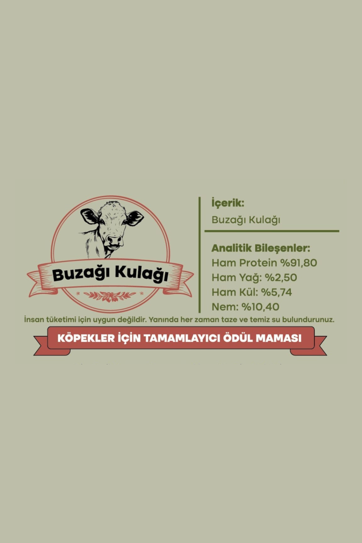 Hooffal Köpek Ödül Maması Buzağı Kulağı