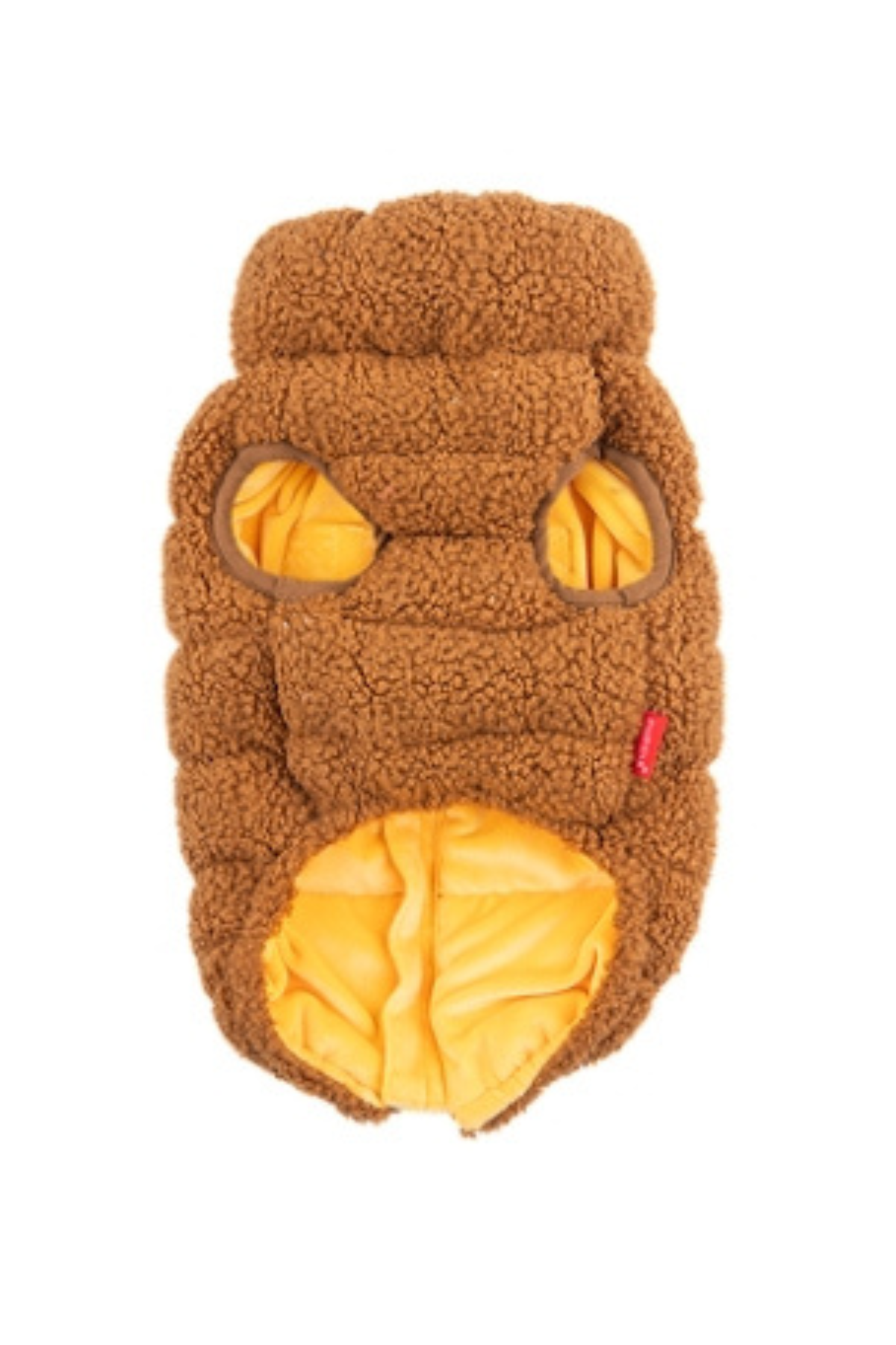 Puppia Cabin Polar Yelekli Göğüs Tasmalı Kış Tulumu - Kahverengi