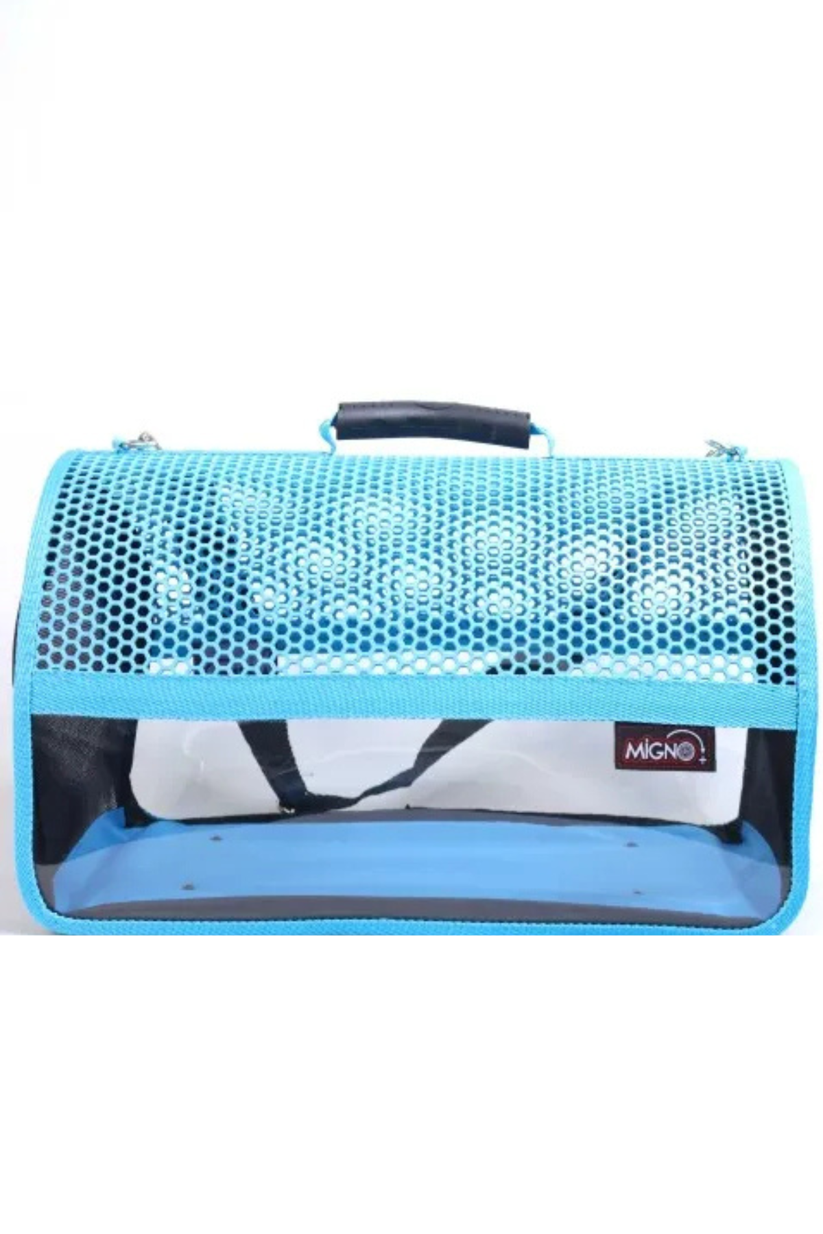 Migno Flybag Voyager Fileli-Şeffaf Model Kedi Köpek Taşıma Çantaları - Turkuaz