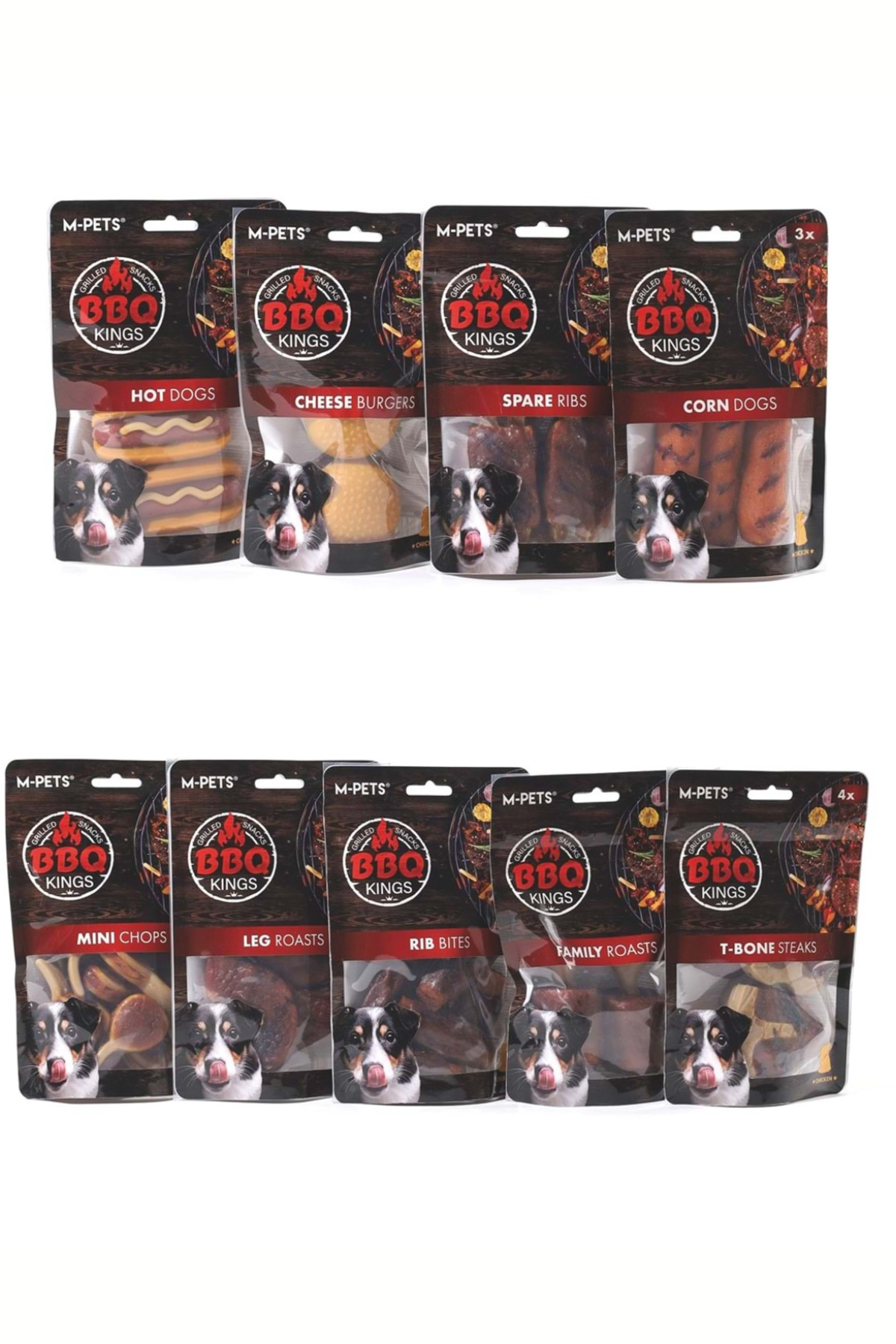 M-PETS BBQ KINGS T-BONE STEAKS CHICKEN ÖDÜL 105GR