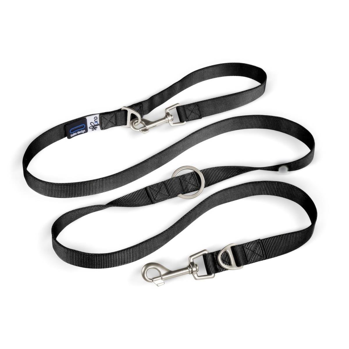 Curli Adjustable Nylon Dog Walking Strap Black