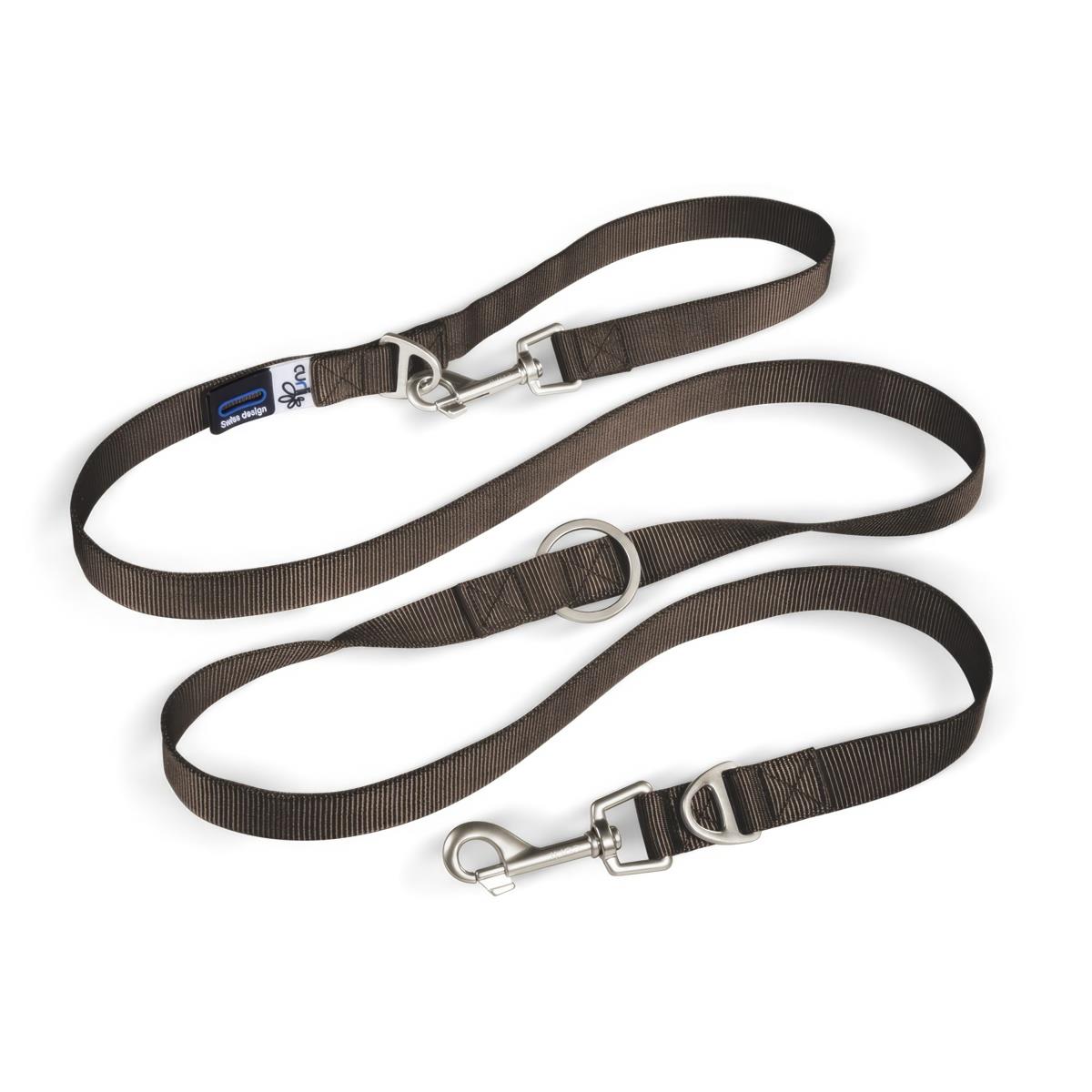 Curli Adjustable Nylon Dog Walking Strap Brown