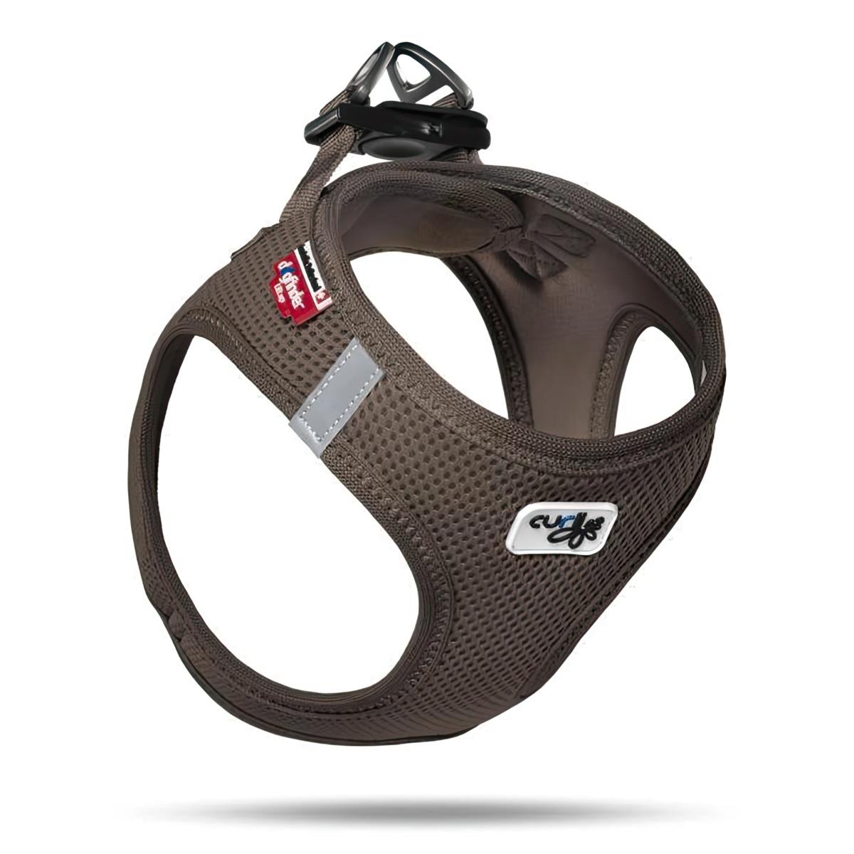 Curli Vest Harness Air-Mesh Dog Breast Station Brown